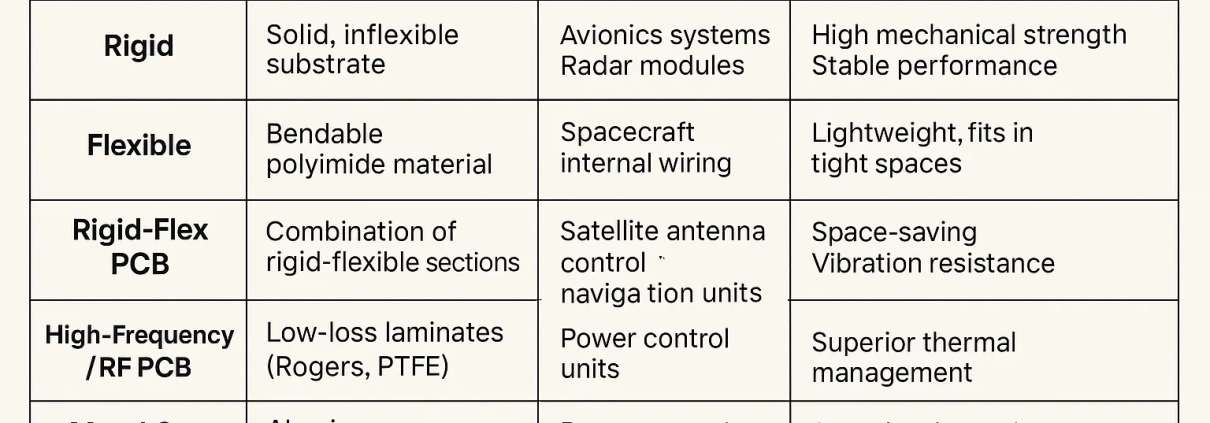 aerospace pcb applications
